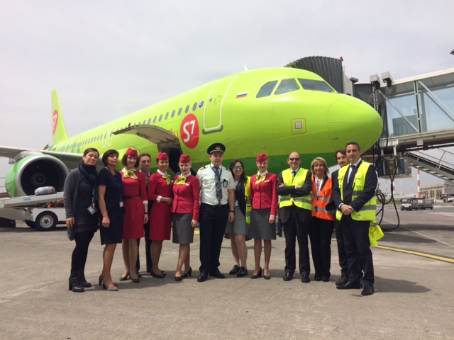 S7 Airlines inaugura nuovi voli Catania/Mosca